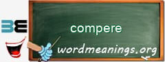 WordMeaning blackboard for compere